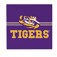 LSU Tigers 12" x 12" Wood Wall Sign