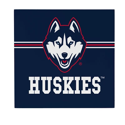 UConn Huskies 12" x 12" Wood Wall Sign