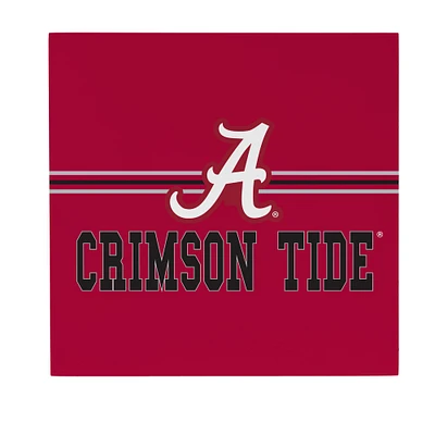 Alabama Crimson Tide 12" x 12" Wood Wall Sign