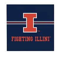Illinois Fighting Illini 12" x 12" Wood Wall Sign
