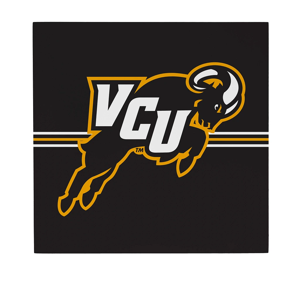 VCU Rams 12" x 12" Wood Wall Sign