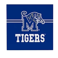 Memphis Tigers 12" x 12" Wood Wall Sign