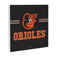 Baltimore Orioles 12" x 12" Wood Wall Sign
