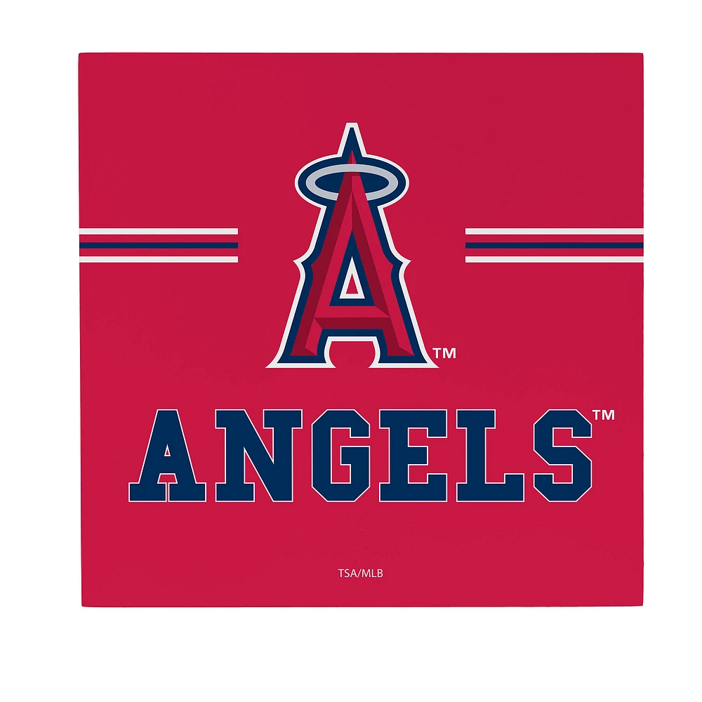 Los Angeles Angels 12" x 12" Wood Wall Sign