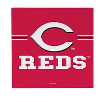 Cincinnati Reds 12" x 12" Wood Wall Sign