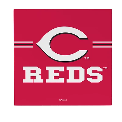 Cincinnati Reds 12" x 12" Wood Wall Sign