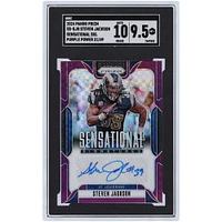 Steven Jackson St. Louis Rams Autographed 2024 Panini Prizm Purple Power Prizm #SS-SJN #31/49 SGC Authenticated 9.5/10 Card