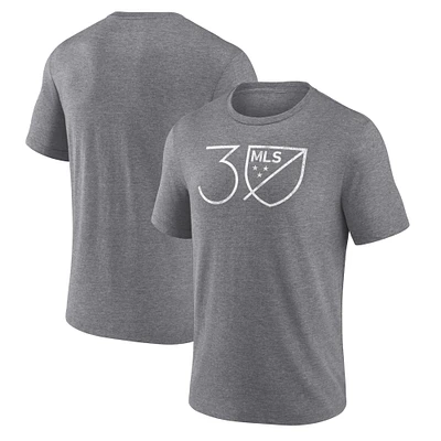 Men's Heather Gray MLS 30th Anniversary Tri-Blend T-Shirt