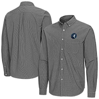 Men's Antigua Minnesota Timberwolves Porter Woven Long Sleeve Button-Down Shirt