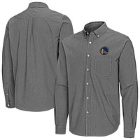 Men's Antigua Golden State Warriors Porter Woven Long Sleeve Button-Down Shirt