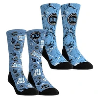 Unisex Rock Em Socks Utah Hockey Club Number 1 Dad 2-Pack Crew