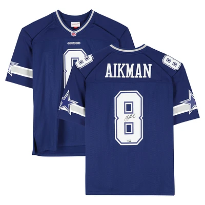 Troy Aikman Dallas Cowboys Autographed Navy 1996 Mitchell & Ness Legacy Jersey