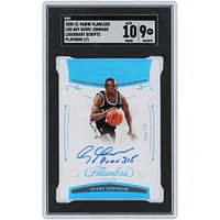 Avery Johnson San Antonio Spurs Autographed 2020-21 Panini Flawless Platinum #LEG-AVY #1/1 SGC Authenticated 9/10 Card with "Prov 3:5" Inscription