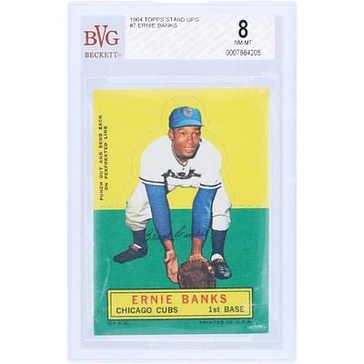 Ernie Banks Chicago Cubs 1964 Topps Stand Ups #7 BVG Authenticated 8 Card