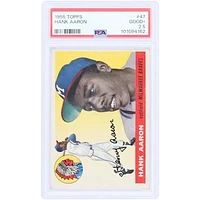Hank Aaron Milwaukee Braves 1955 Topps #47 PSA Authenticated 2.5 Card