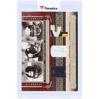 Franco Harris, Terry Bradshaw and John Stallworth Pittsburgh Steelers 2006 Playoff National Treasures Triple Game Used Relics #MT-HBS #19/25 Card
