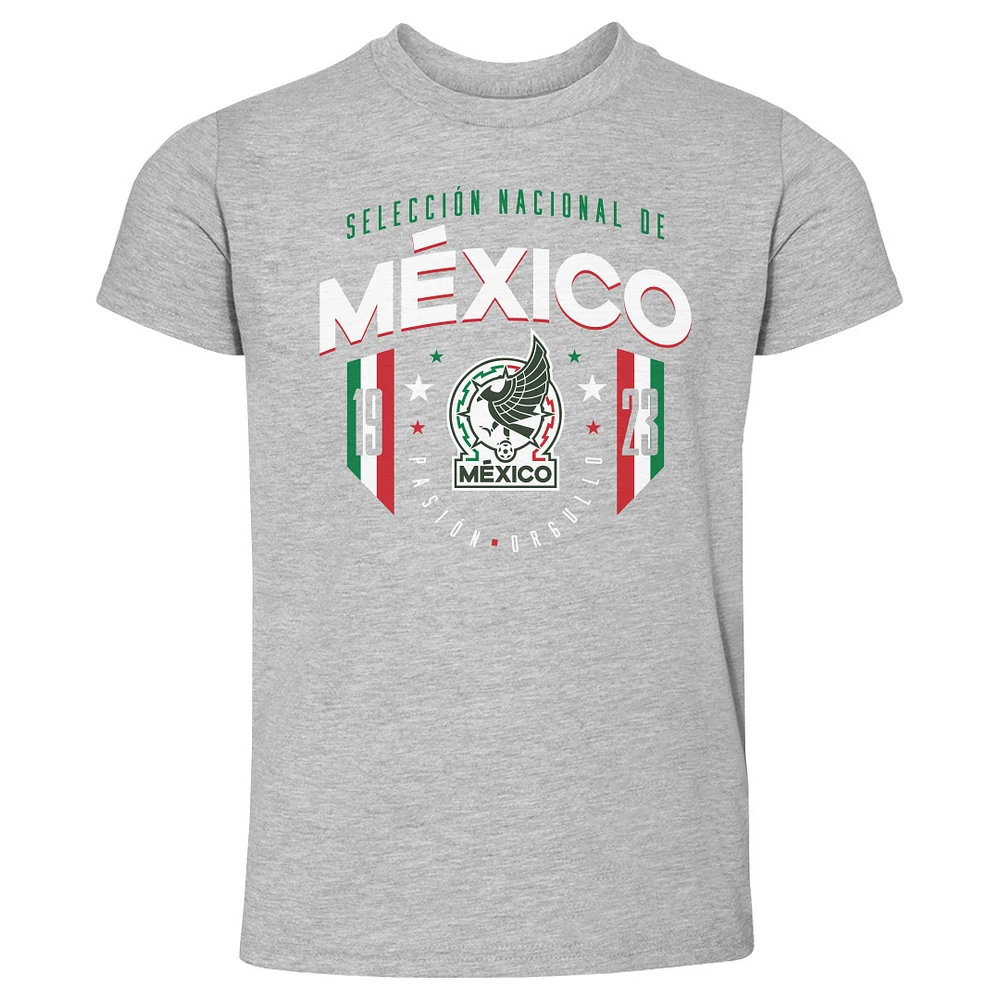 Toddler 500 Level Heather Gray Mexico National Team 1923 T-Shirt