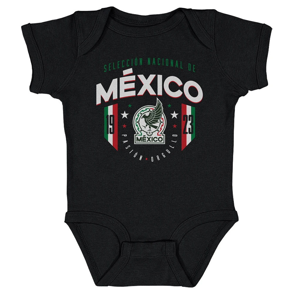 Infant 500 Level Black Mexico National Team 1923 Bodysuit
