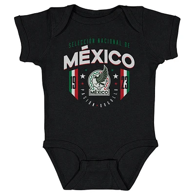 Infant 500 Level Black Mexico National Team 1923 Bodysuit