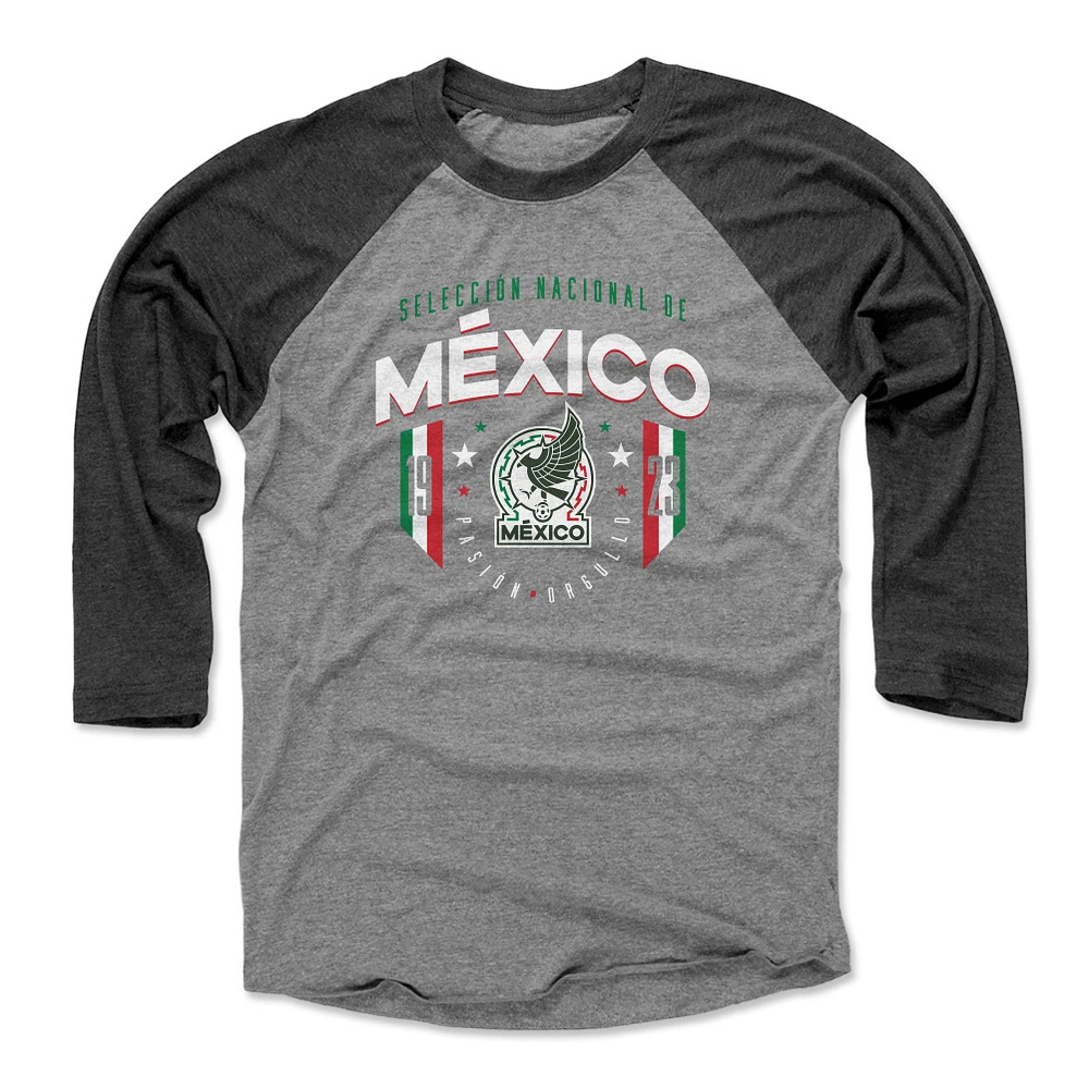 Male Adult 500 Level Black Mexico National Team 1923 T-Shirt
