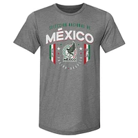 Men's 500 Level Gray Mexico National Team 1923 Premium Tri-Blend T-Shirt