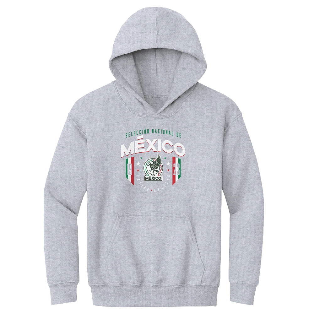 Youth 500 Level Gray Mexico National Team 1923 Pullover Hoodie
