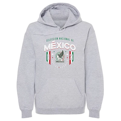Men's 500 Level Gray Mexico National Team 1923 Pullover Hoodie