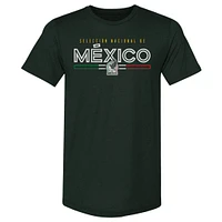 Men's 500 Level  Forest Green Mexico National Team Inline Premium Tri-Blend T-Shirt