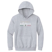 Youth 500 Level  Gray Mexico National Team Inline Pullover Hoodie