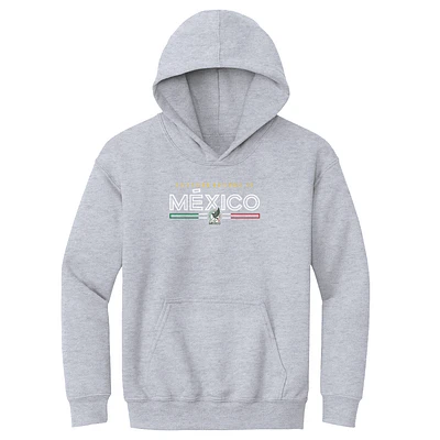 Youth 500 Level  Gray Mexico National Team Inline Pullover Hoodie