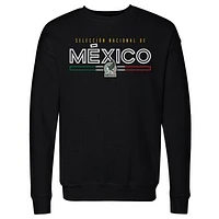 Men's 500 Level  Black Mexico National Team Inline Pullover Sweatshirt