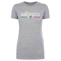 Women's 500 Level  Heather Gray Mexico National Team Inline T-Shirt
