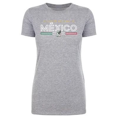 Women's 500 Level  Heather Gray Mexico National Team Inline T-Shirt
