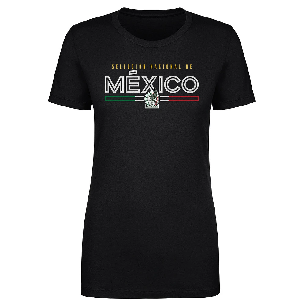Women's 500 Level Black Mexico National Team Inline T-Shirt