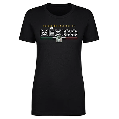 Women's 500 Level  Black Mexico National Team Inline T-Shirt