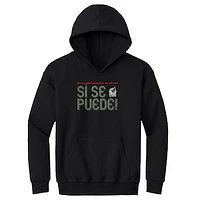 Youth 500 Level  Black Mexico National Team Si Se Puede Inline Bold Pullover Hoodie