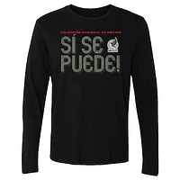 Men's 500 Level  Black Mexico National Team Si Se Puede Inline Bold Long Sleeve T-Shirt