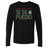 Men's 500 Level  Black Mexico National Team Si Se Puede Inline Bold Long Sleeve T-Shirt