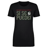 Women's 500 Level  Black Mexico National Team Si Se Puede Inline Bold T-Shirt