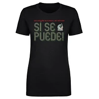Women's 500 Level  Black Mexico National Team Si Se Puede Inline Bold T-Shirt