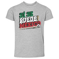 Toddler 500 Level Heather Gray Mexico National Team Si Se Puede T-Shirt