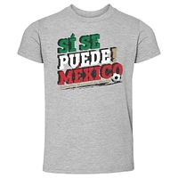 Toddler 500 Level Heather Gray Mexico National Team Si Se Puede T-Shirt