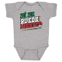 Infant 500 Level Heather Gray Mexico National Team Si Se Puede Bodysuit