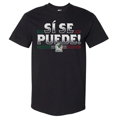 Men's 500 Level  Black Mexico National Team Si Se Puede Heavyweight T-Shirt