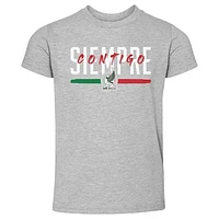 Toddler 500 Level  Heather Gray Mexico National Team Siempre Contigo T-Shirt