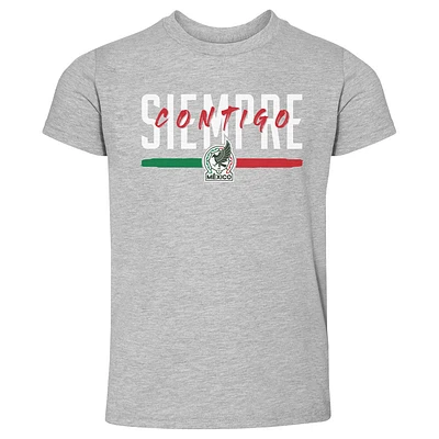 Toddler 500 Level  Heather Gray Mexico National Team Siempre Contigo T-Shirt