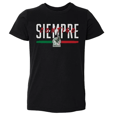 Toddler 500 Level  Black Mexico National Team Siempre Contigo T-Shirt