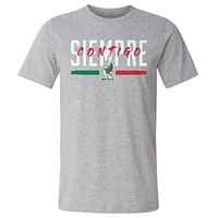 Men's 500 Level Heather Gray Mexico National Team Siempre Contigo Cotton T-Shirt