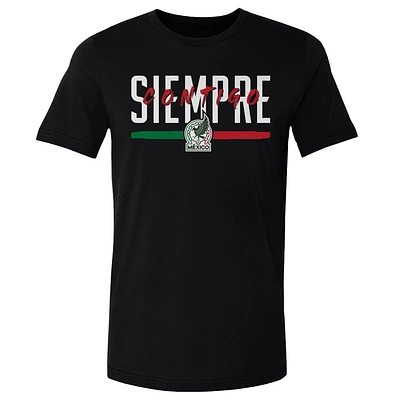Men's 500 Level Black Mexico National Team Siempre Contigo Cotton T-Shirt
