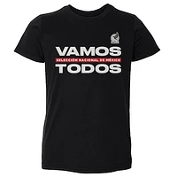 Toddler 500 Level  Black Mexico National Team Vamos Todos T-Shirt